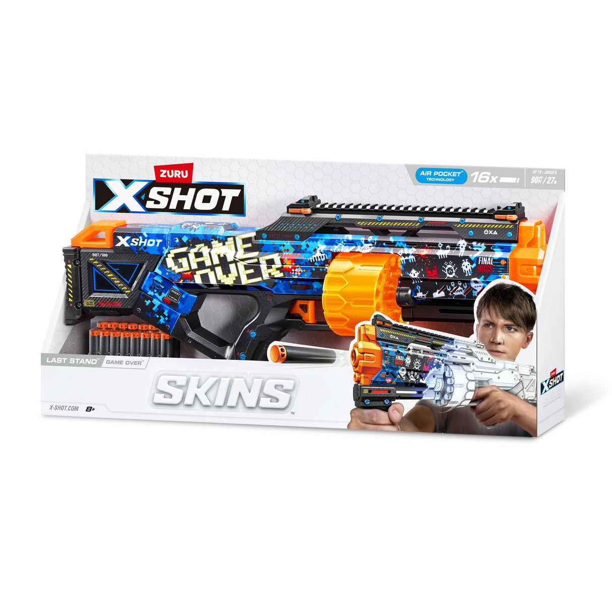 Lanzador Zuru X-Shot Skins - Last Stand Game Over, Dart Blaster 36518a