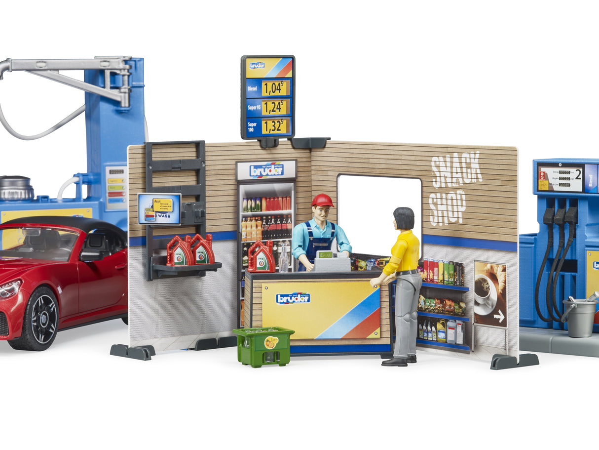 EAN 4001702621117 - BRUDER bworld Tankstelle mit Waschplatz| 62111 imagen 2