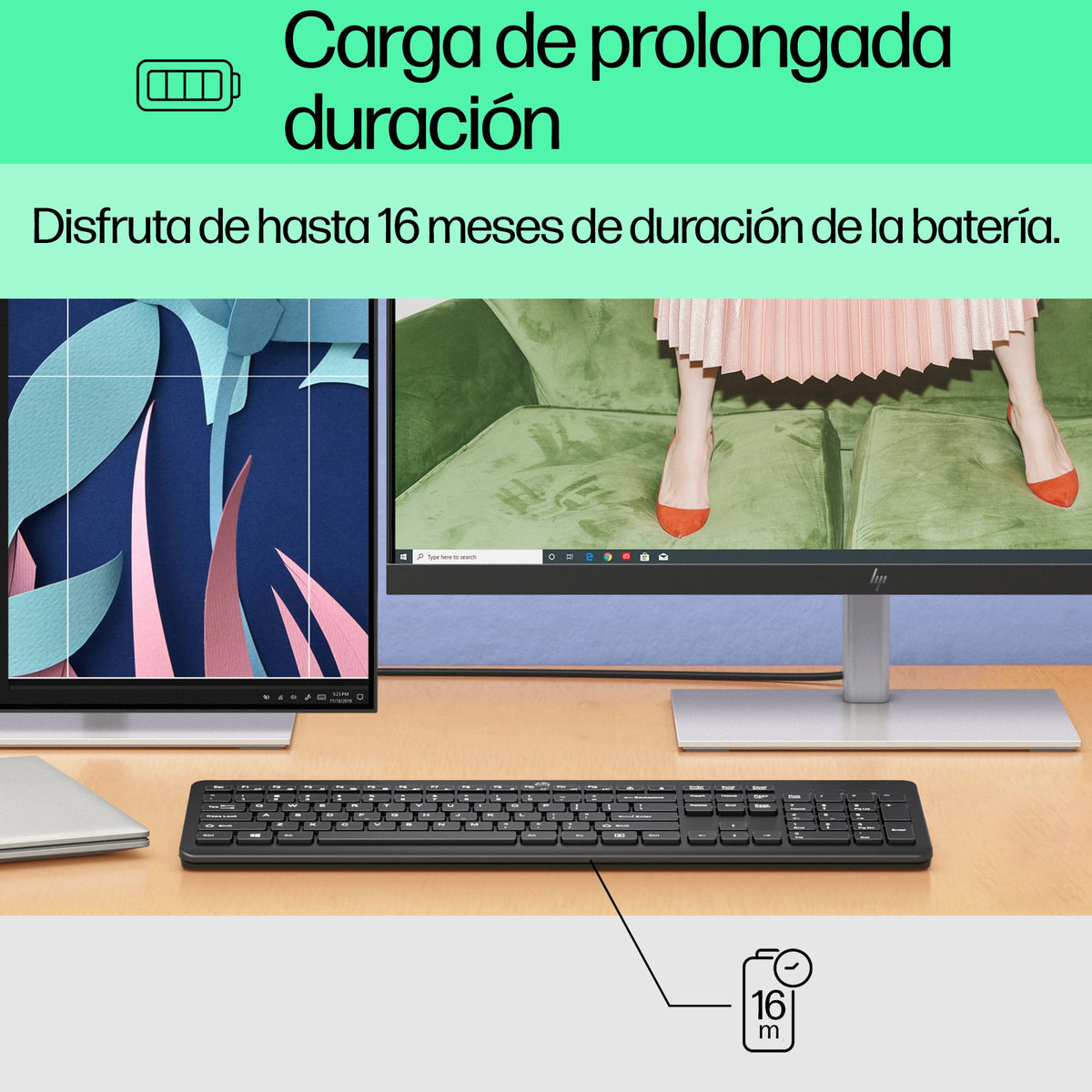 EAN 0195908430117 - HP 230 Wireless Keyboard teclado Universal RF inalámbrico Negro imagen 7