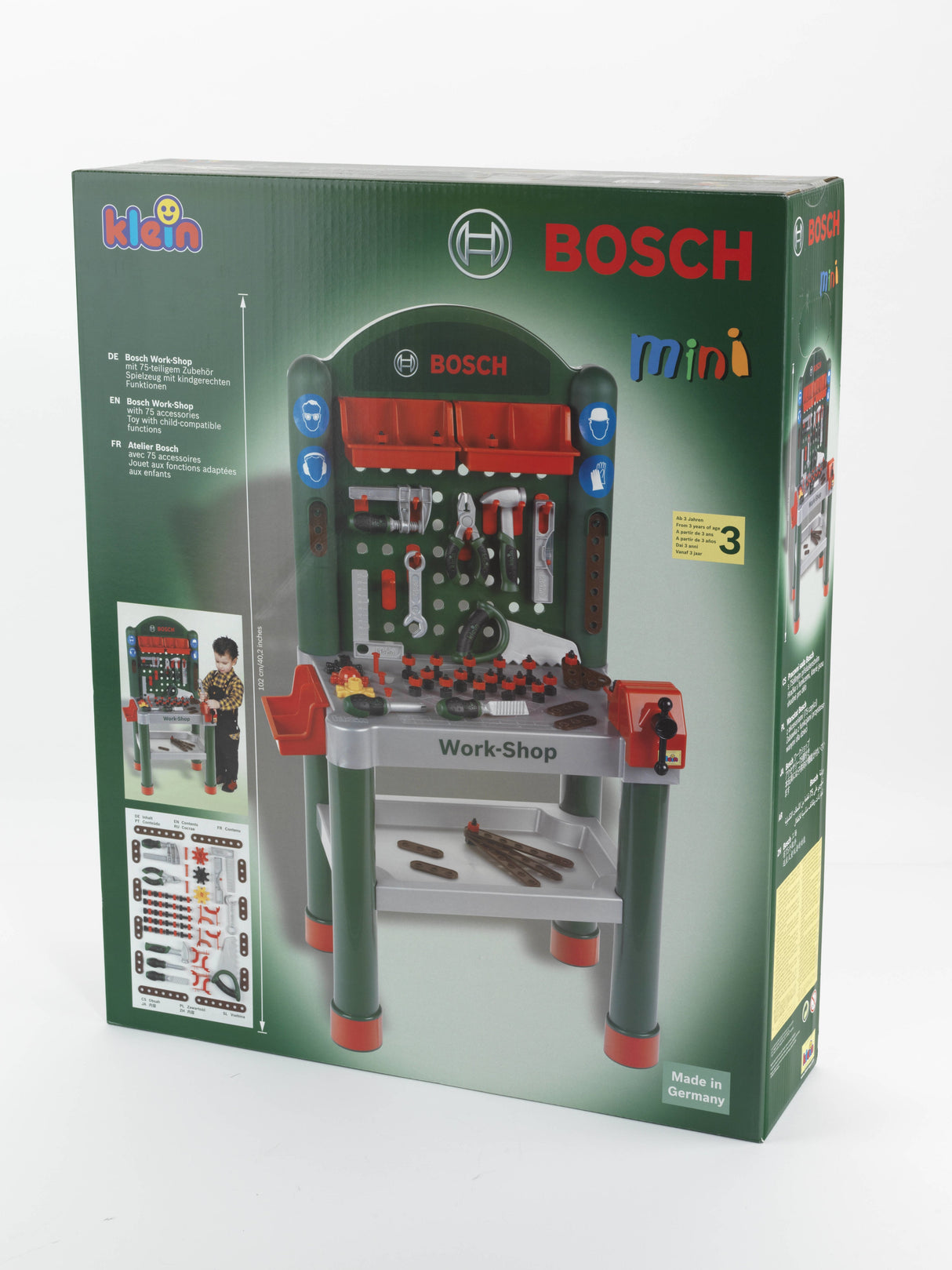 Mesa De Herramientas De Jugar Klein Taller Bosch 79 Piezas