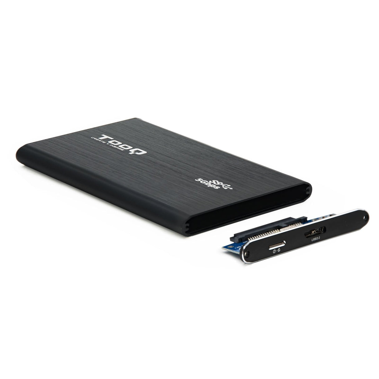 Tooq Carcasa Externa Hdd/Sdd 2.5" Hasta 7,0mm Sata Usb 3.0/3.1 Gen 1 - Negro