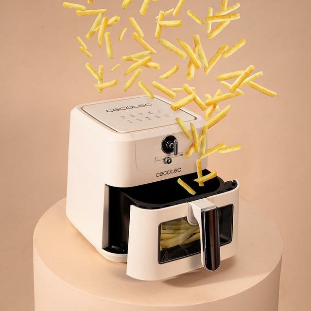 Cecotec Antique 5000 Window 5 L Independiente 1500 W Freidora De Aire Caliente Blanco