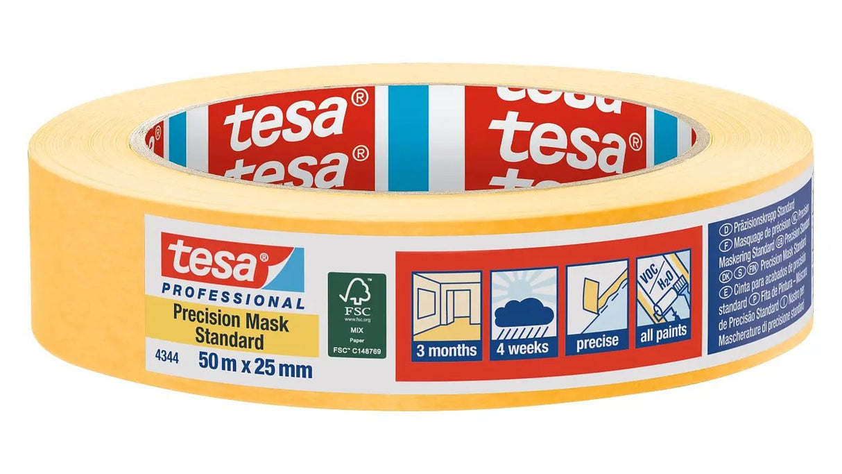 EAN 4042448352651 - TESA 4344 Precision Mask Standard 50 m Cinta de pintor Apto para uso en interior Papel Naranja imagen 1