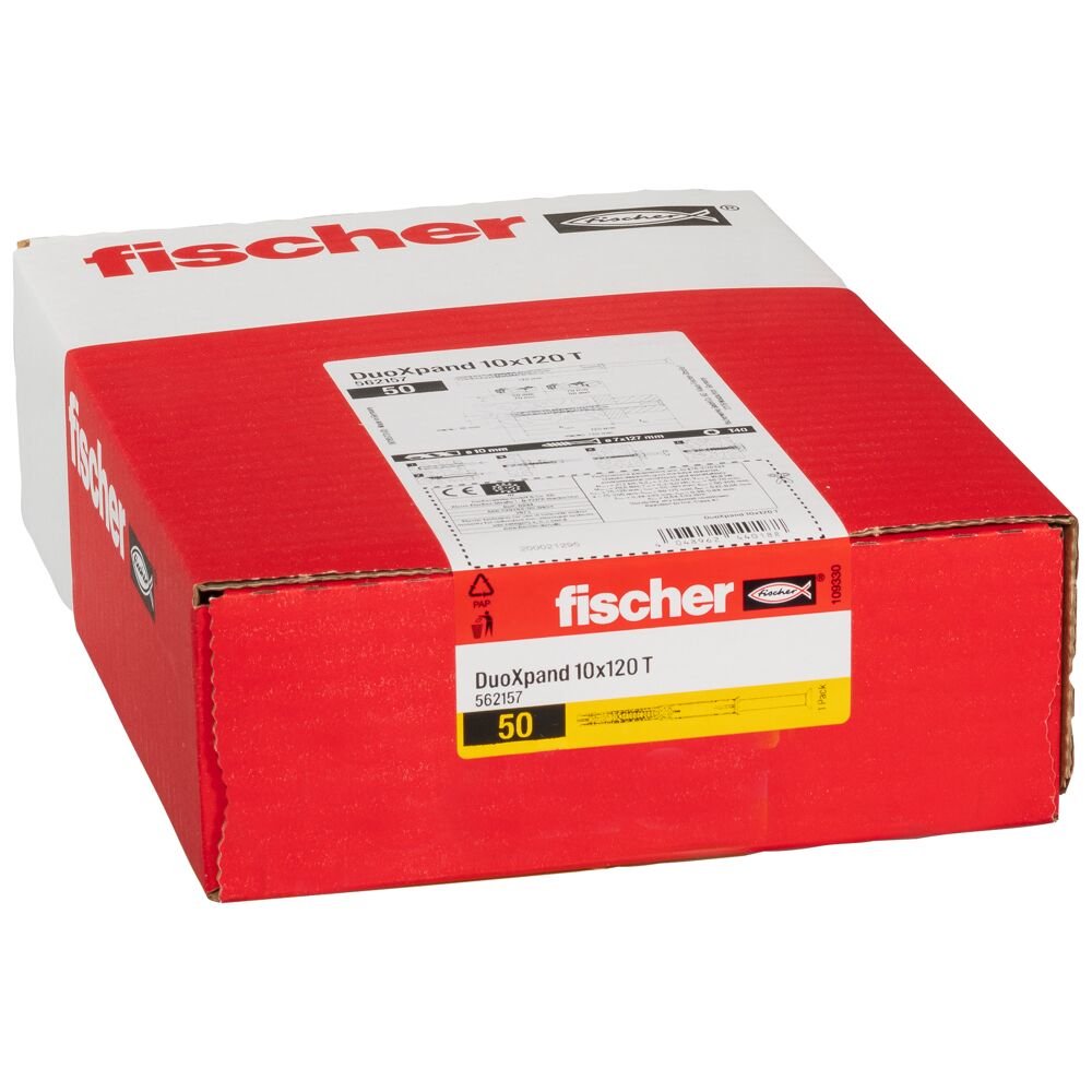 EAN 4048962440188 - Fischer 562157 tornillo de anclaje y taco 50 pieza(s) Anclaje de expansión 120 mm imagen 7