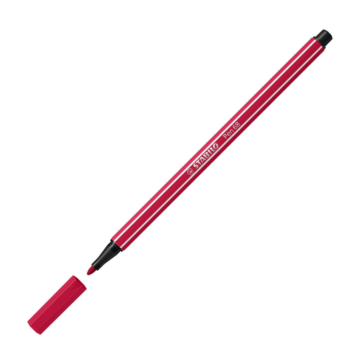 Stabilo Pen 68 Rotulador Rojo Oscuro -10u-