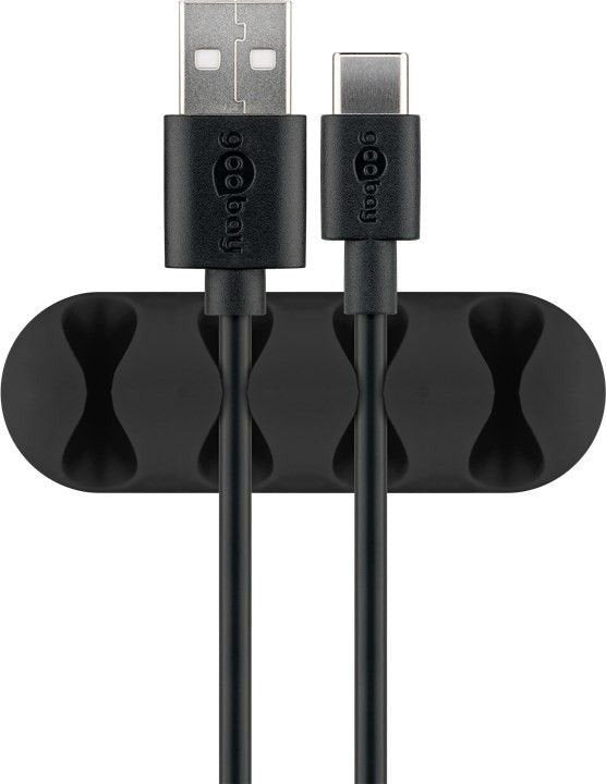 EAN 4040849704062 - Goobay 70406 organizador de cables Universal Soporte para cables Negro 2 pieza(s) imagen 5