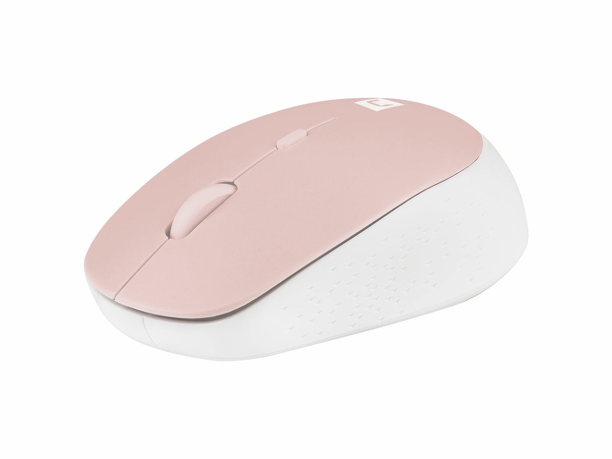 Raton Natec Harrier 2 Optico Inalambrico 1600dpi Bluetooth 5.1 Rosa/Blanco