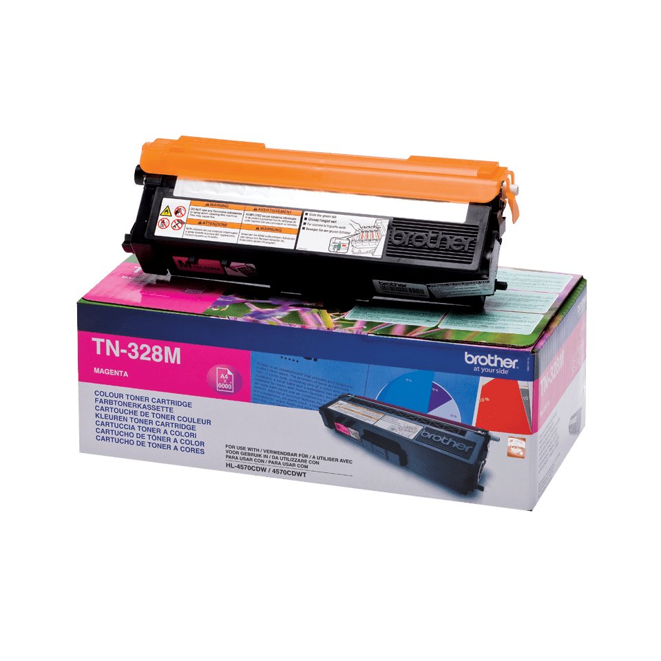 ÷ Tóner Original Brother Tn328m Magenta 6.000 Páginas