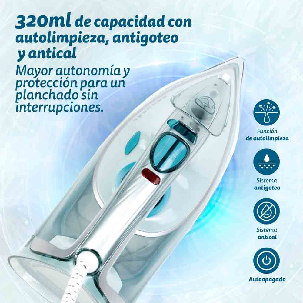 EAN 8426156018461 - Grunkel PL-3200MAXTOP plancha Plancha vapor-seco 3200 W Azul imagen 3