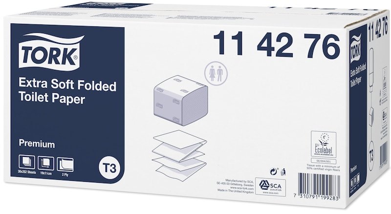 Tork Einzelblatt-Papel Higiénico 2-Lagig