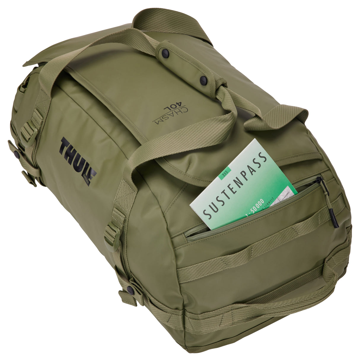 EAN 0085854255202 - Thule Chasm TDSD302 Olivine bolso de lona 40 L Poliéster Oliva imagen 12