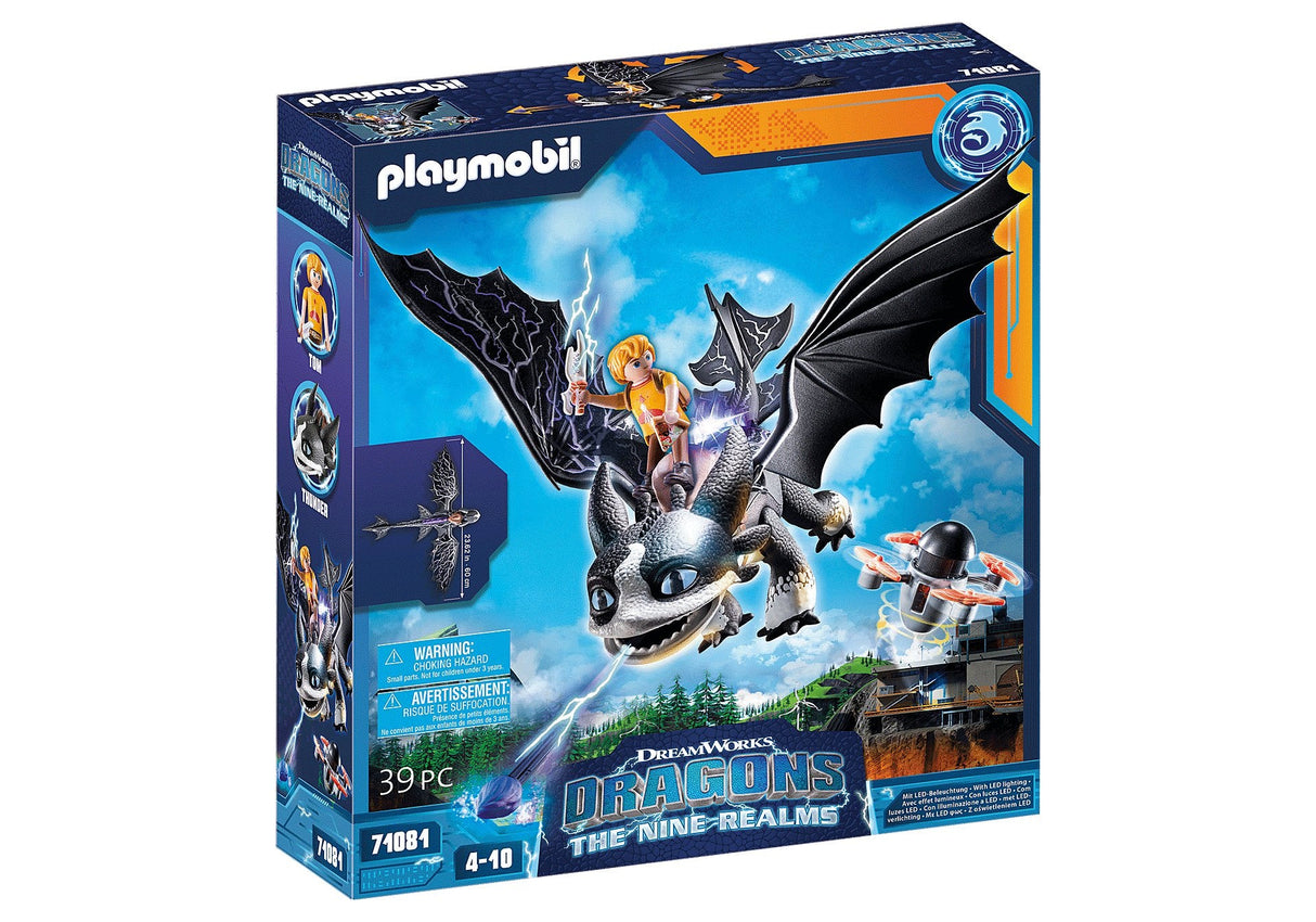 Playmobil 71081 Dragons: The Nine Realms - Thunder & Tom, Konmruktionsspielzeug 71081