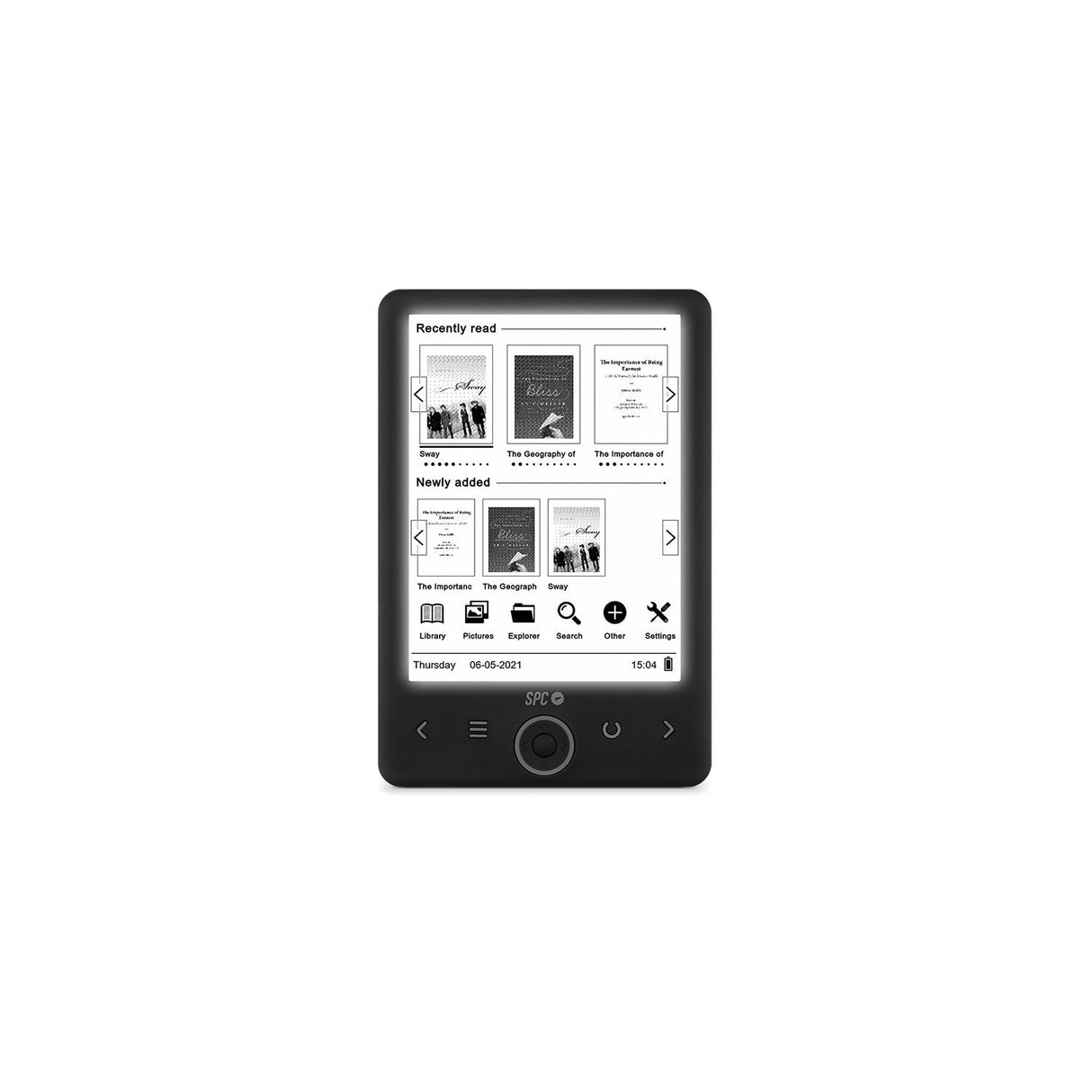EAN 8436542859301 - SPC Dickens Light 2 lectore de e-book 8 GB Negro imagen 1