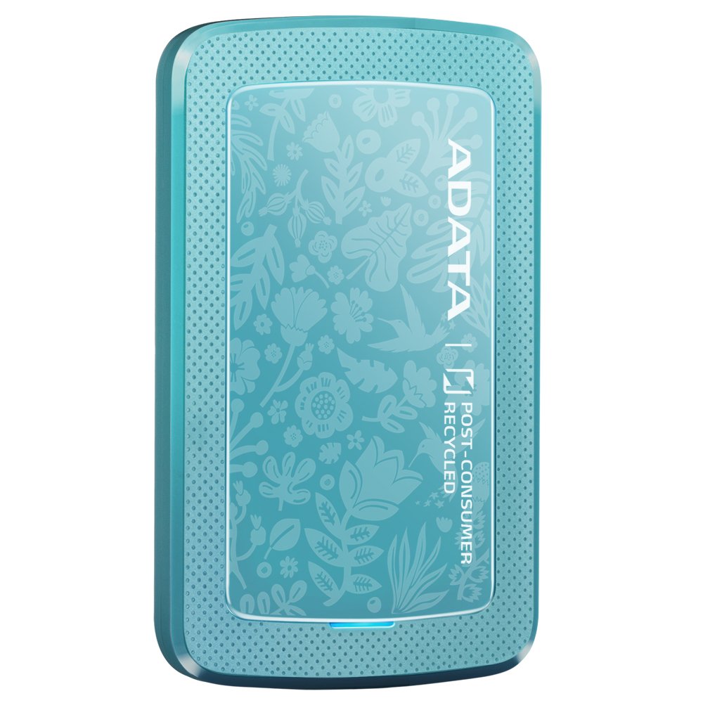 Adata 1tb Hc300 Eco Eco-Friendly External Hard Drive 2.5 Usb 3.2 Ultra-Slim Aes 256-Bit Encryption