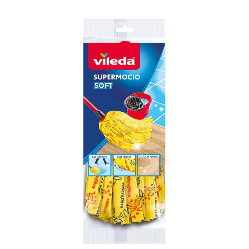 EAN 4023103094192 - Vileda 4023103094192 accesorio para trapeador Cabezal de fregona Rojo, Amarillo imagen 7