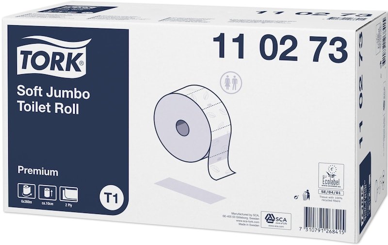 Tork Jumbo-Papel Higiénico T1 Premium Soft 2-Lagig