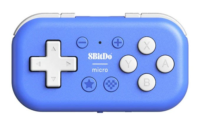 8bitdo Micro Bluetooth Gamepad Azul, Para Nintendo Switch, Android, Raspberry Pi Ret00384