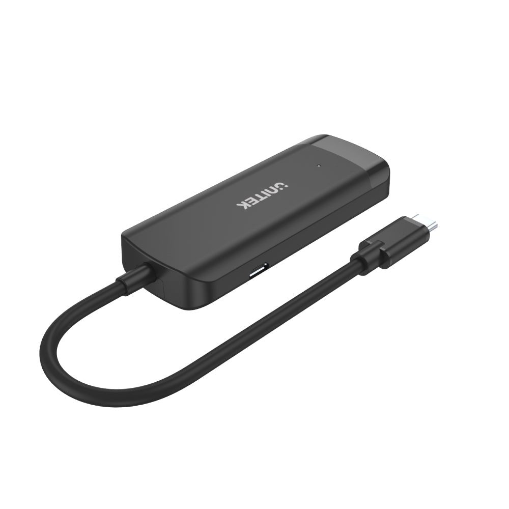 EAN 4894160043900 - UNITEK uHUB Q4+ USB 3.2 Gen 1 (3.1 Gen 1) Type-C 5000 Mbit/s Negro imagen 2