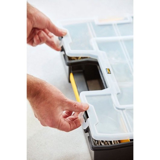 EAN 3253561947452 - Stanley CUBIX 1-94-745 pieza pequeña y caja de herramientas Caja para piezas pequeñas Negro, Transparente imagen 10