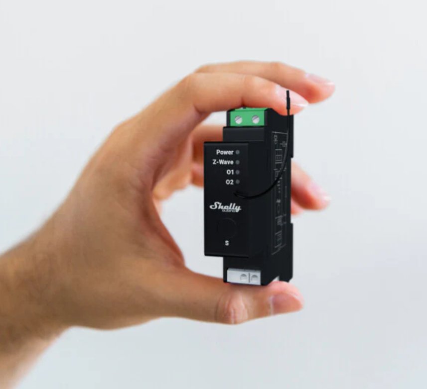 Shelly · Hutschiene · \"Wave Pro Shutter\" · Relais · Rollladenaktor · Z-Wave