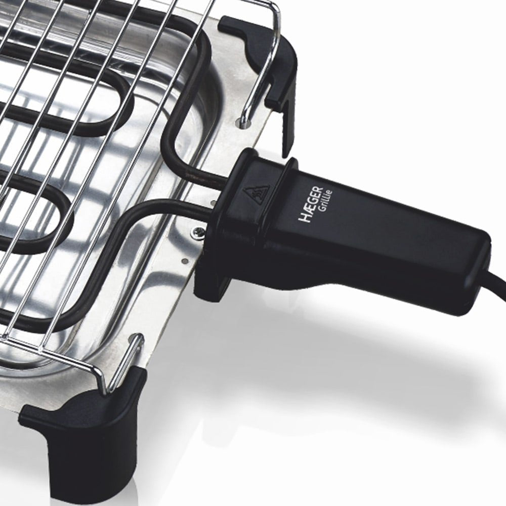 EAN 5608475008078 - Haeger Grillie Independiente 2000 W Acero inoxidable imagen 3