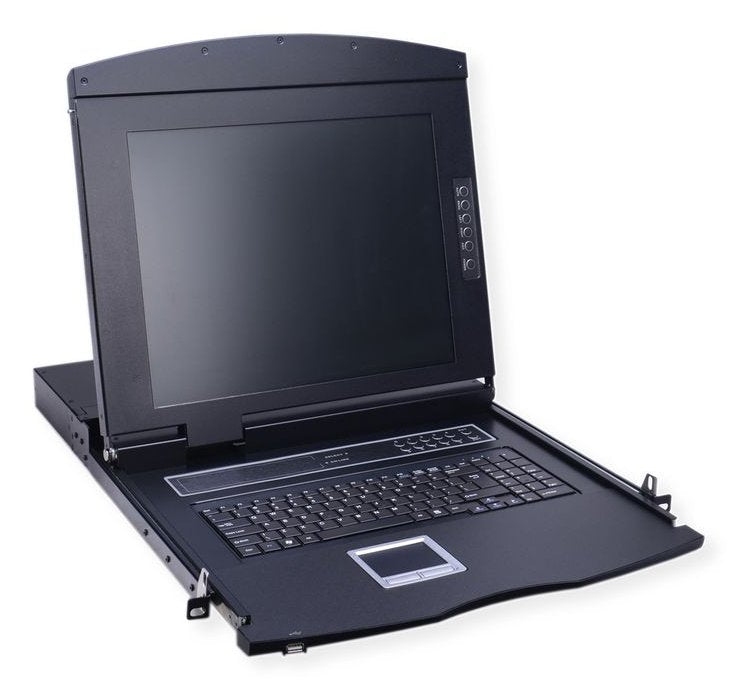 19-Zoll-Kvm-Konsole, 43 Cm (17") Tft (16:9), Vga, Usb, De-Layout