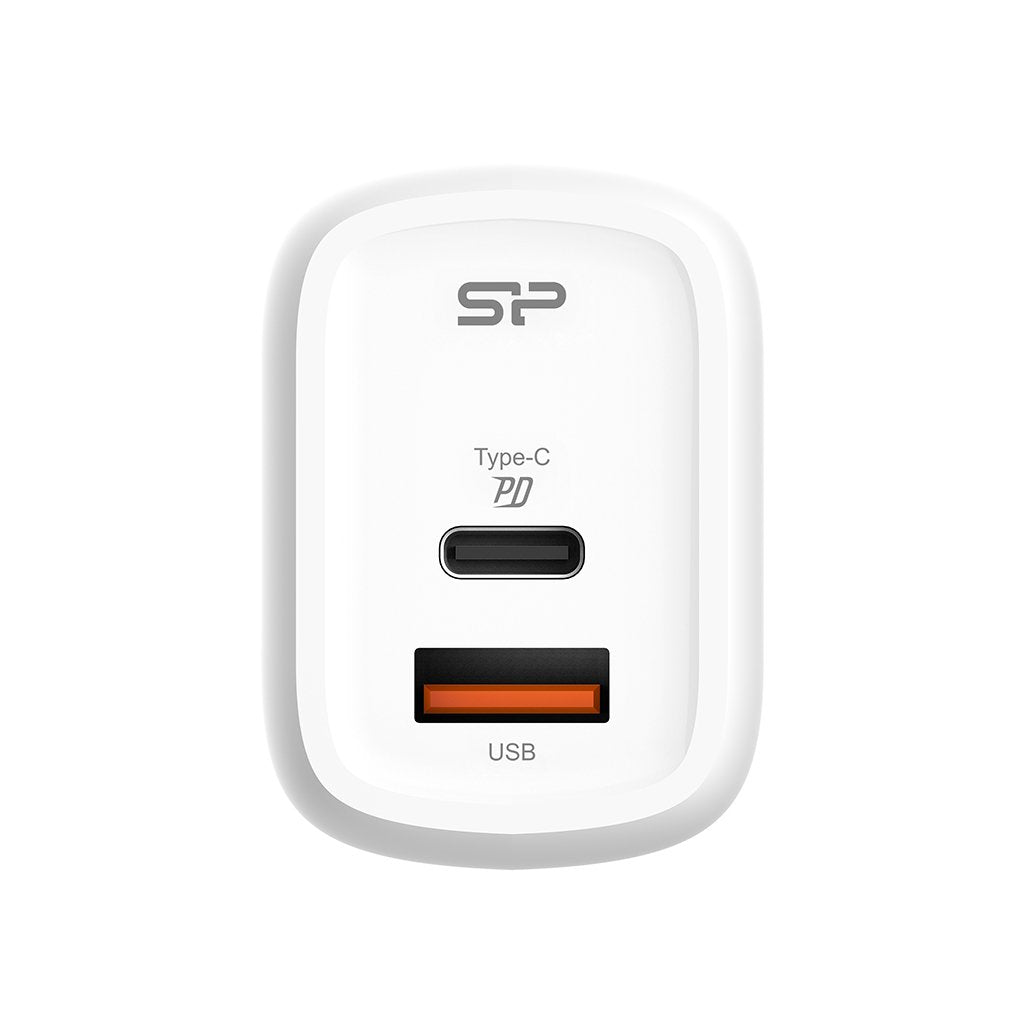 Silicon Power Cargador De Pared Qm25 30w Usb Typc Blanco