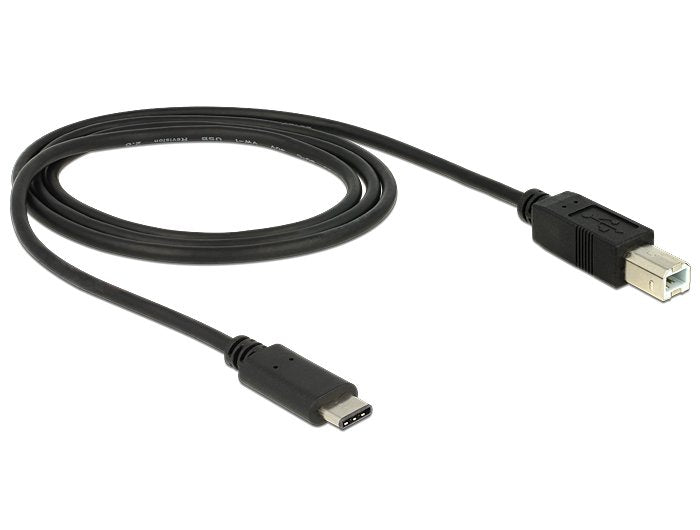 Delock 83601 Cable Usb 1 M 2.0 Usb C Usb B Negro
