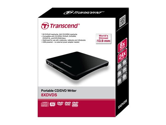EAN 0760557823940 - Transcend TS8XDVDS-K unidad de disco óptico DVD±R/RW Negro imagen 2