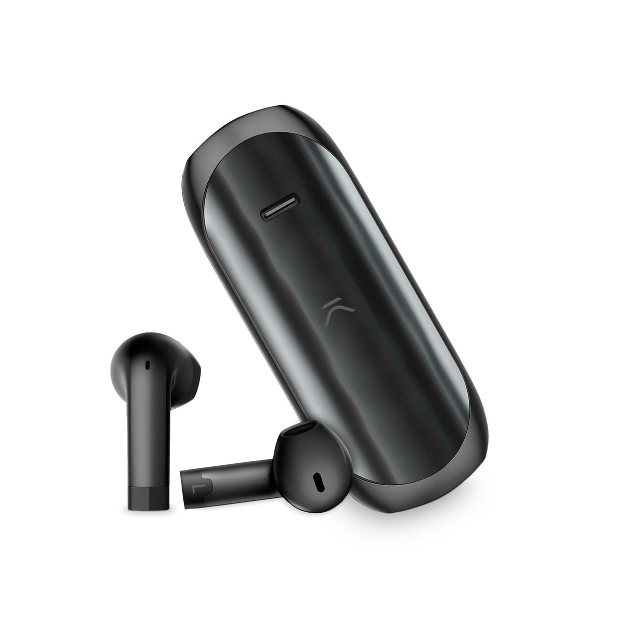 Ksix Halley Auriculares Inalambricos Con Microfono Bluetooth 5.1 - Autonomia Hasta 4h - Control Tactil - Estuche De Carga