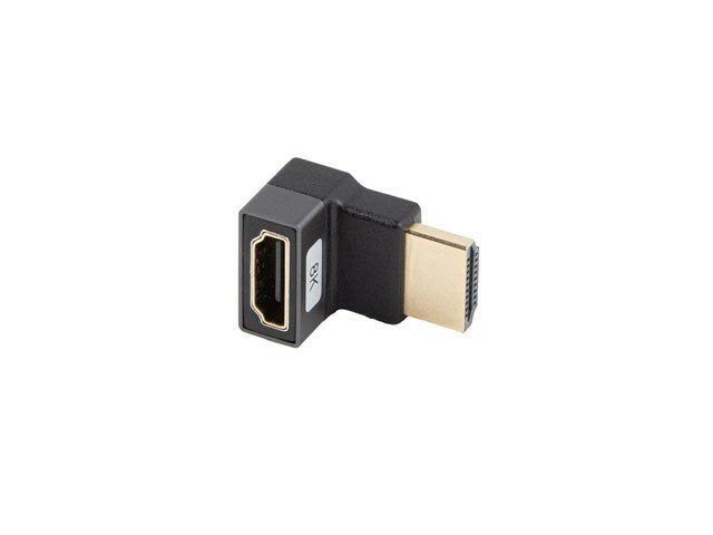 Adaptador 8k Lanberg Hdmi(M) A Hdmi(H) Angulo Arriba Aluminio Plata