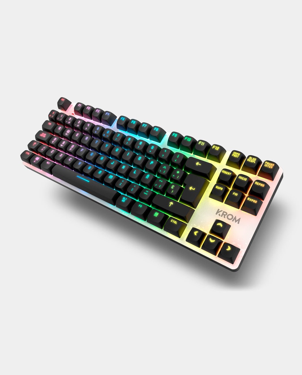 EAN 8436587975165 - Krom NXKROMKERNELPROSP teclado Juego USB + RF Wireless + Bluetooth QWERTY Español Negro, Blanco imagen 6