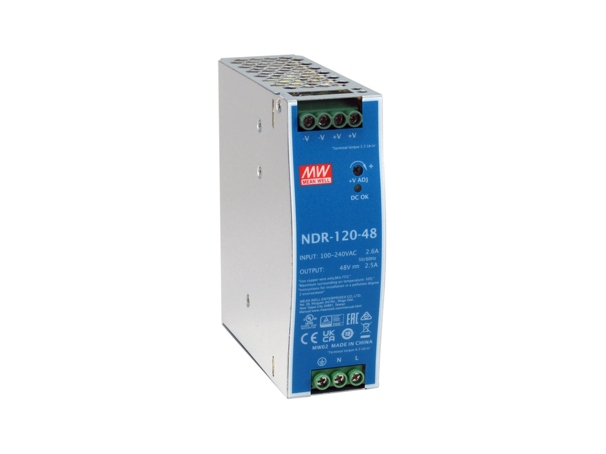 Levelone Industrial Fuente De Alimentación 48vdc/120w+Carril Din Plateado