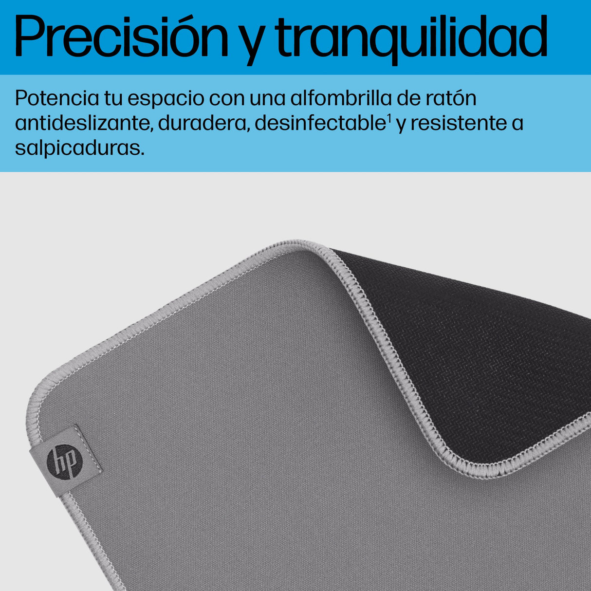 EAN 0197498446769 - HP 100 Sanitizable Mouse Pad Gris imagen 6