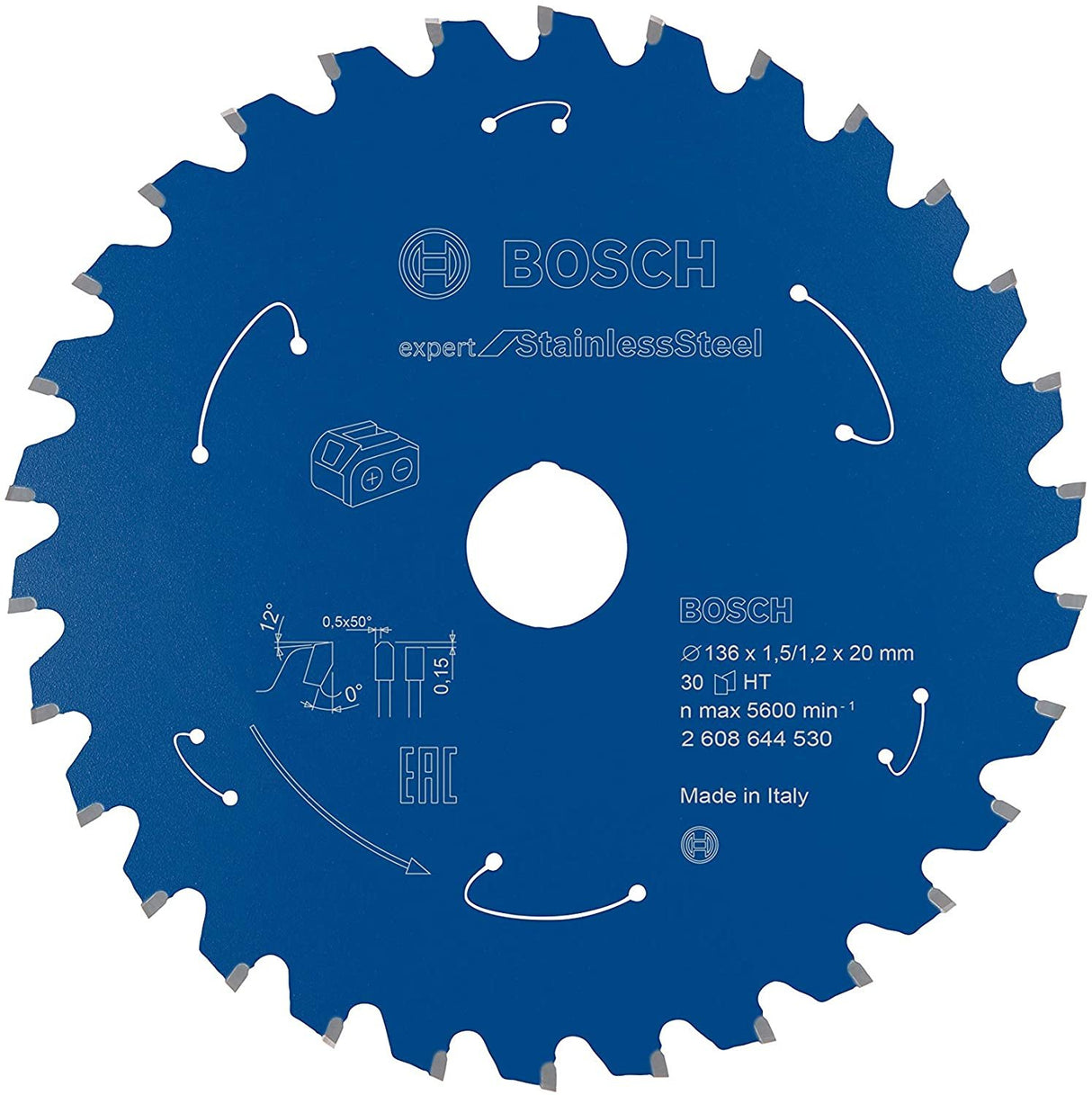 EAN 3165140957601 - Bosch 2608644530 hoja de sierra circular 13,6 cm 1 pieza(s) imagen 2