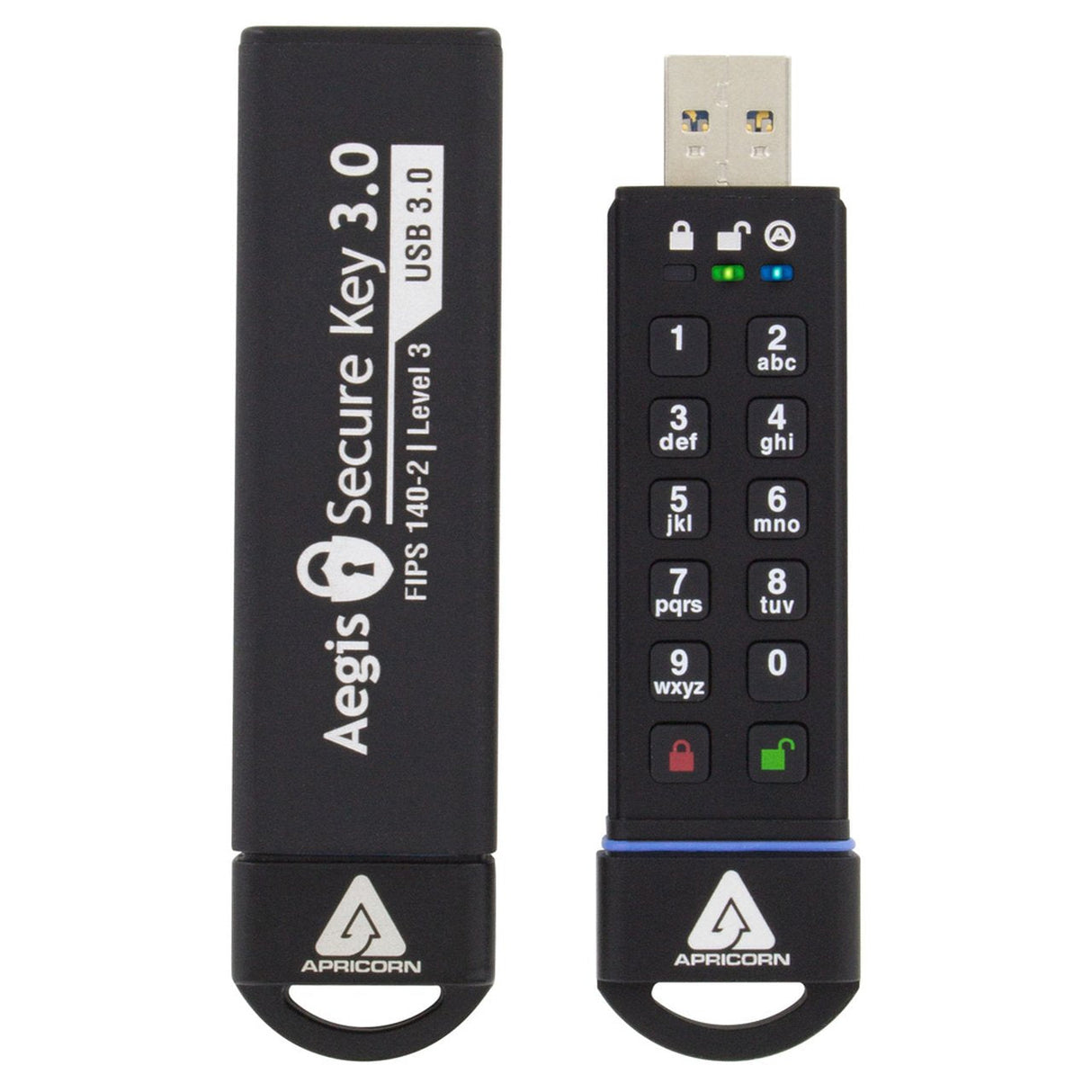 EAN 0708326914314 - Apricorn Aegis Secure Key 3.0 unidad flash USB 480 GB USB tipo A 3.2 Gen 1 (3.1 Gen 1) Negro imagen 3