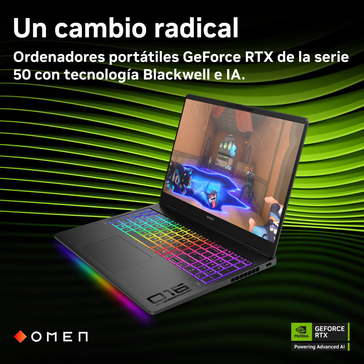 Portátil Gaming Omen Max 16-Ak0006ns, Copilot+Pc, Ryzen Ai 9-Hx 375, 32gb, 1tb Ssd, Nvidia Geforce Rtx 5070ti 12gb, 16", W11 - Negro