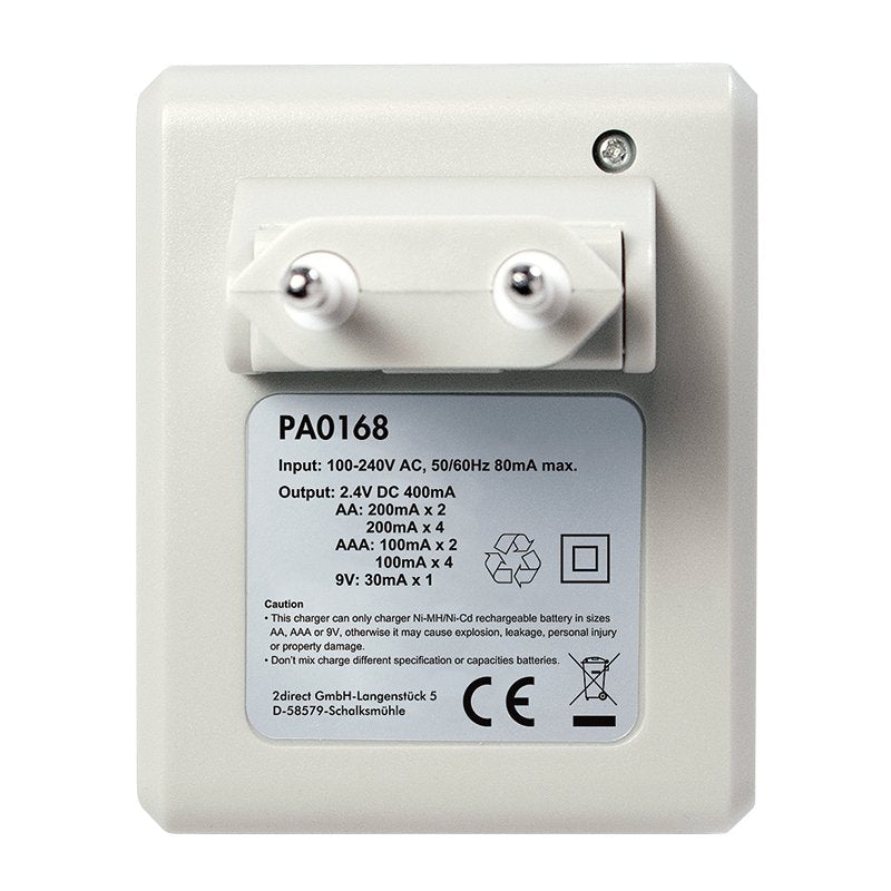 Logilink Pa0168 Cargador De Batería Ni-Mh/Ni-Cd Aa/Aaa/9v