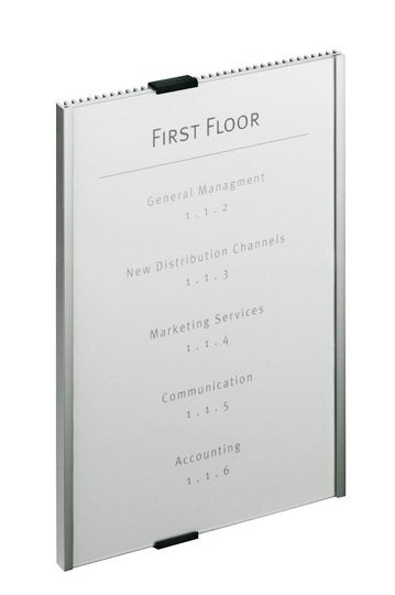 Señal De Puerta Durable A4 Señal Informativa 210x297 Mm Plata Metalizada