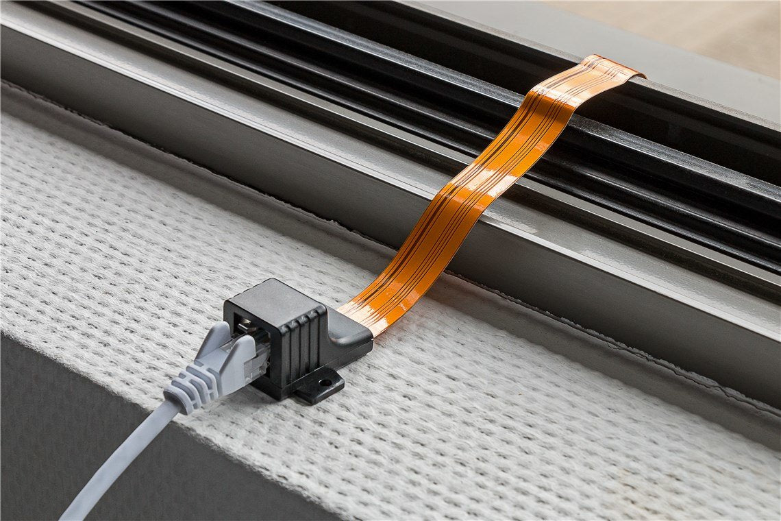 Goobay Cable Red Paso De Ventana Ultra-Slim, Rj45, 0.25m 71411