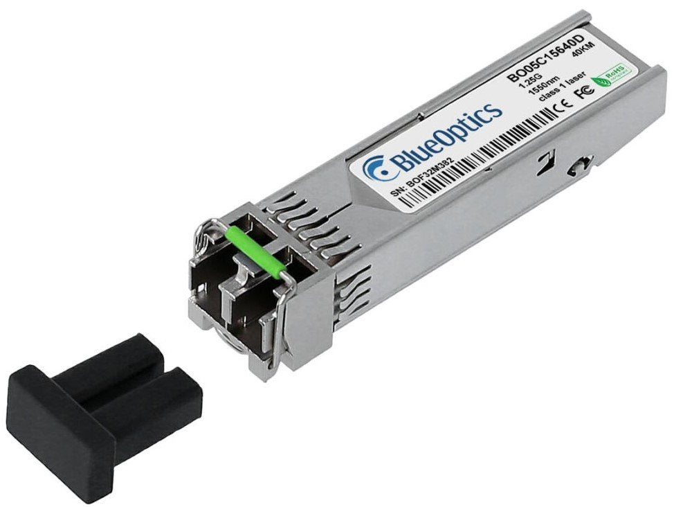 Blueoptics Alcatel-Lucent Sfp-Gig-Lh40 Blueoptics Bo05c15640d Sfp Transceiver, 1000base-Ex, Singlemode Fiber, 1550nm, 40km