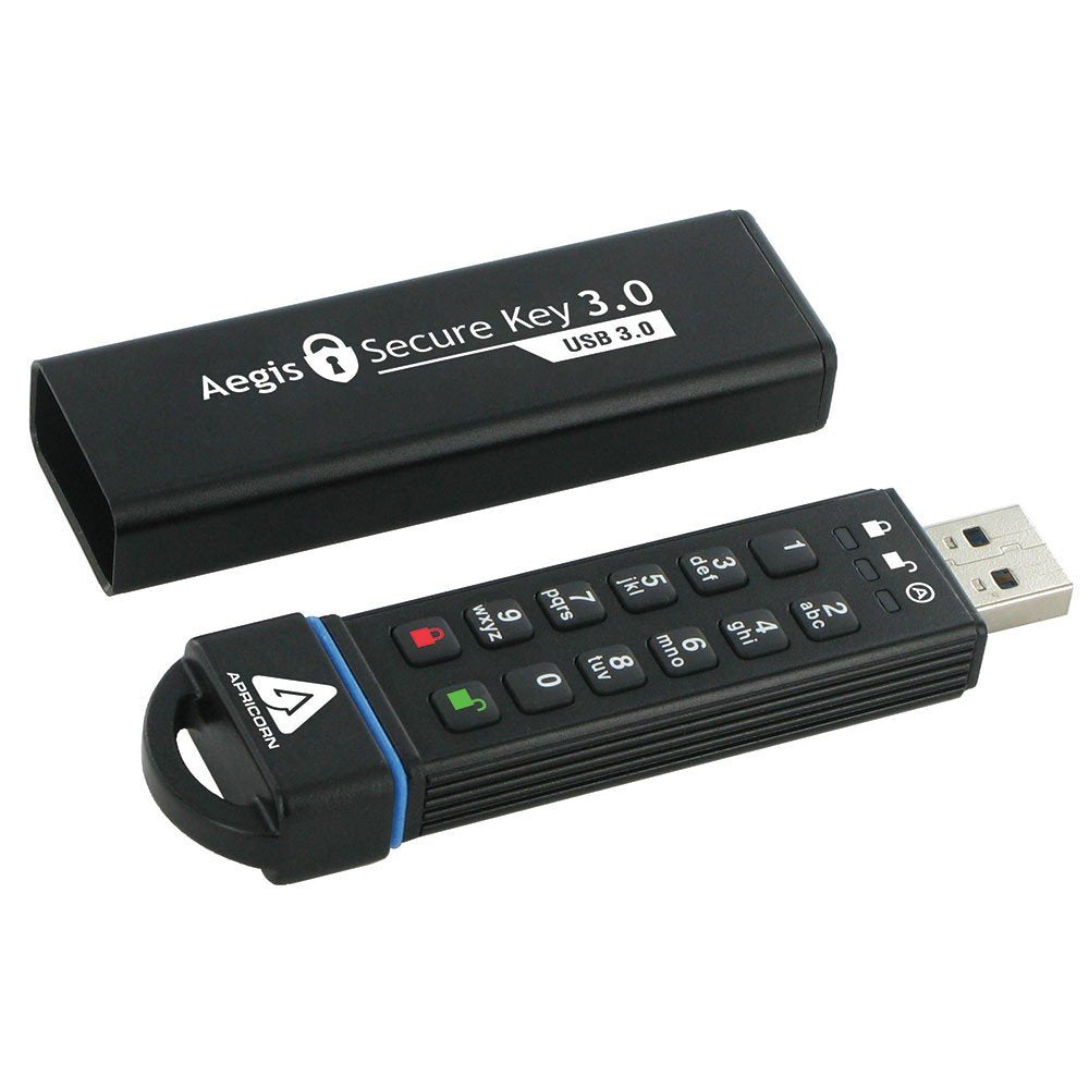EAN 0708326914086 - Apricorn Aegis Secure Key 3.0 unidad flash USB 30 GB USB tipo A 3.2 Gen 1 (3.1 Gen 1) Negro imagen 4