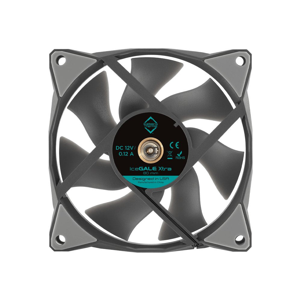 EAN 1230000071109 - Iceberg Thermal IceGALE Xtra Carcasa del ordenador Ventilador 8 cm Gris 1 pieza(s) imagen 3