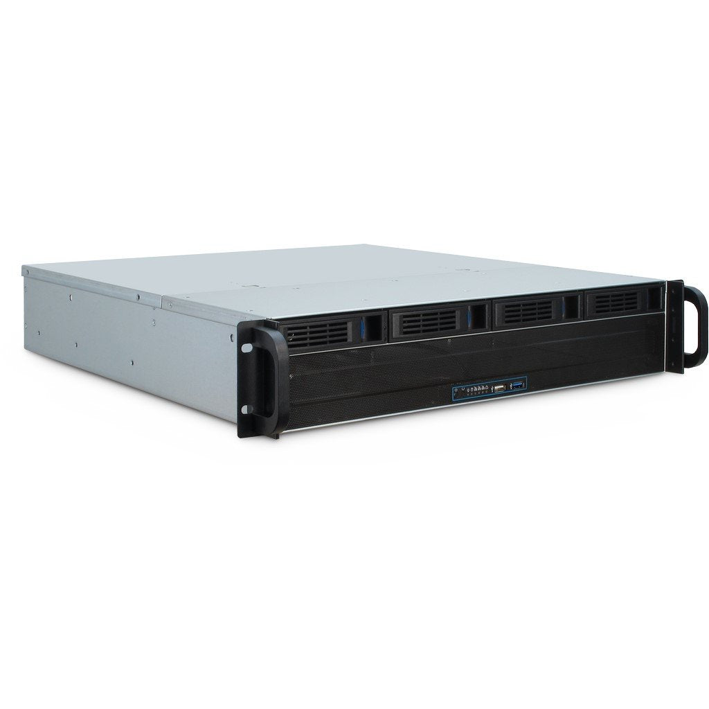 EAN 4260133128453 - Inter-Tech 2U 2404L S-ATA Estante Negro, Gris imagen 1