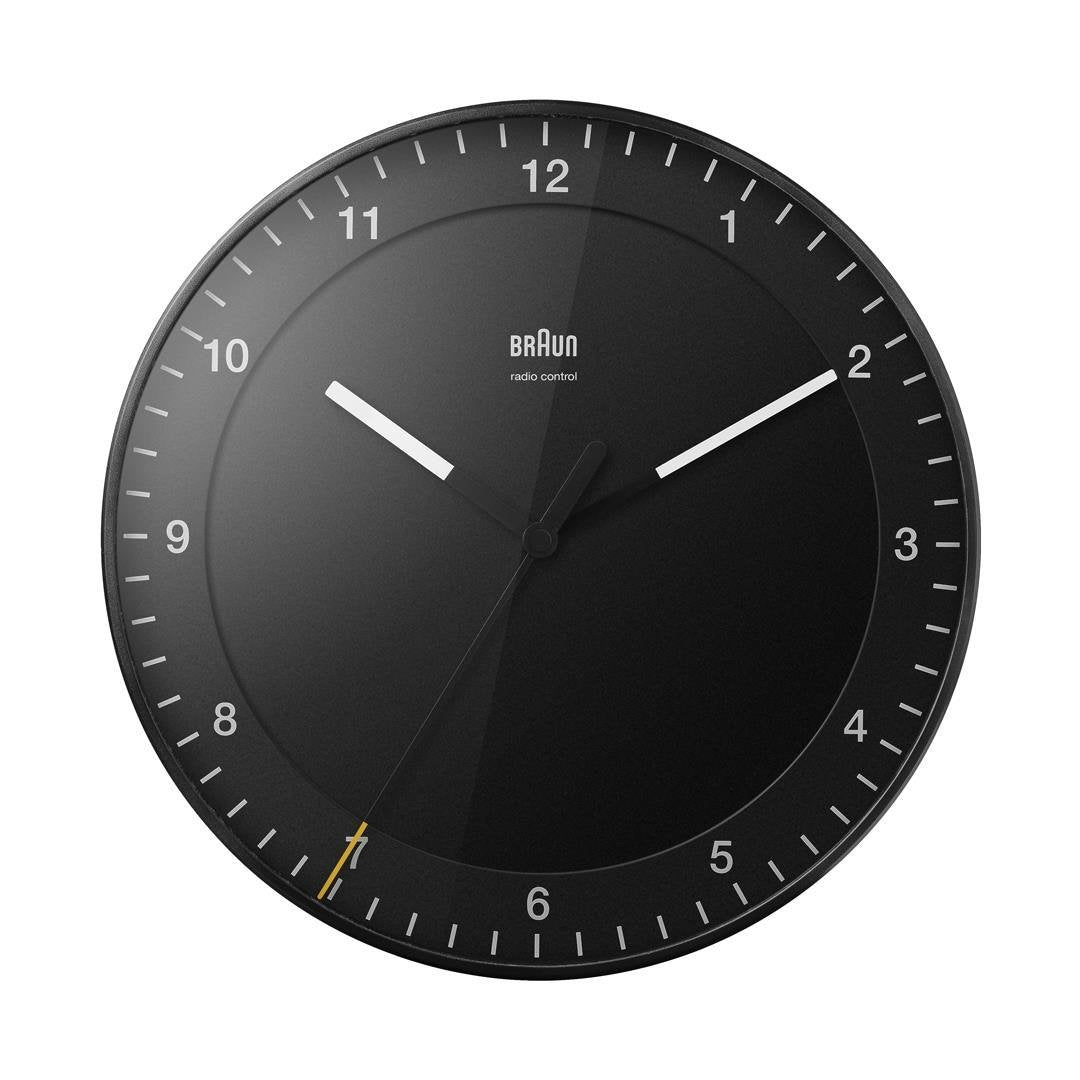 Braun Bc 17 B-Dcf Radio Reloj De Pared Negro