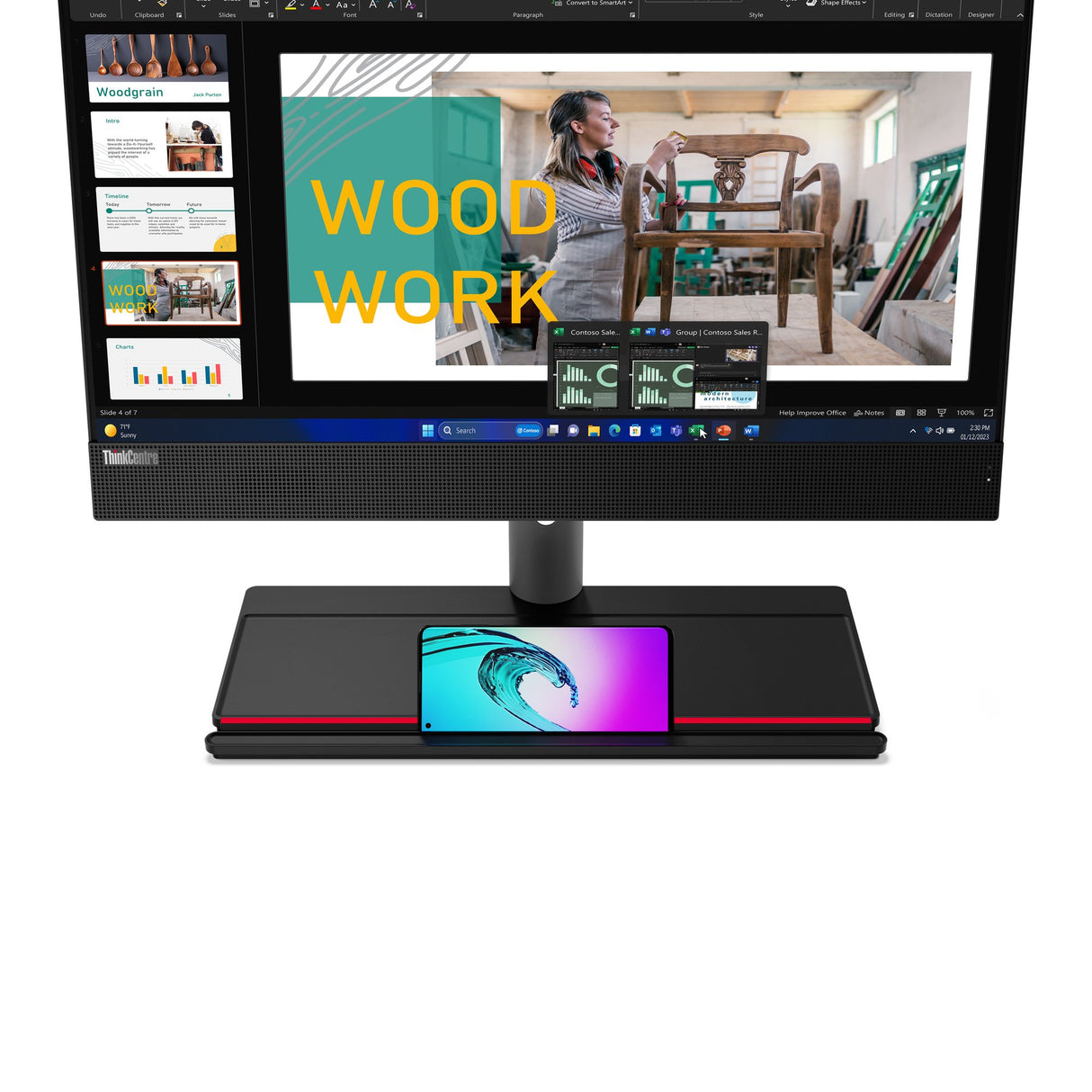 EAN 197531660527 - Lenovo ThinkCentre M90a Gen 5 Intel® Core™ i5 i5-14500 60,5 cm (23.8") 1920 x 1080 Pixeles PC todo en uno imagen 8