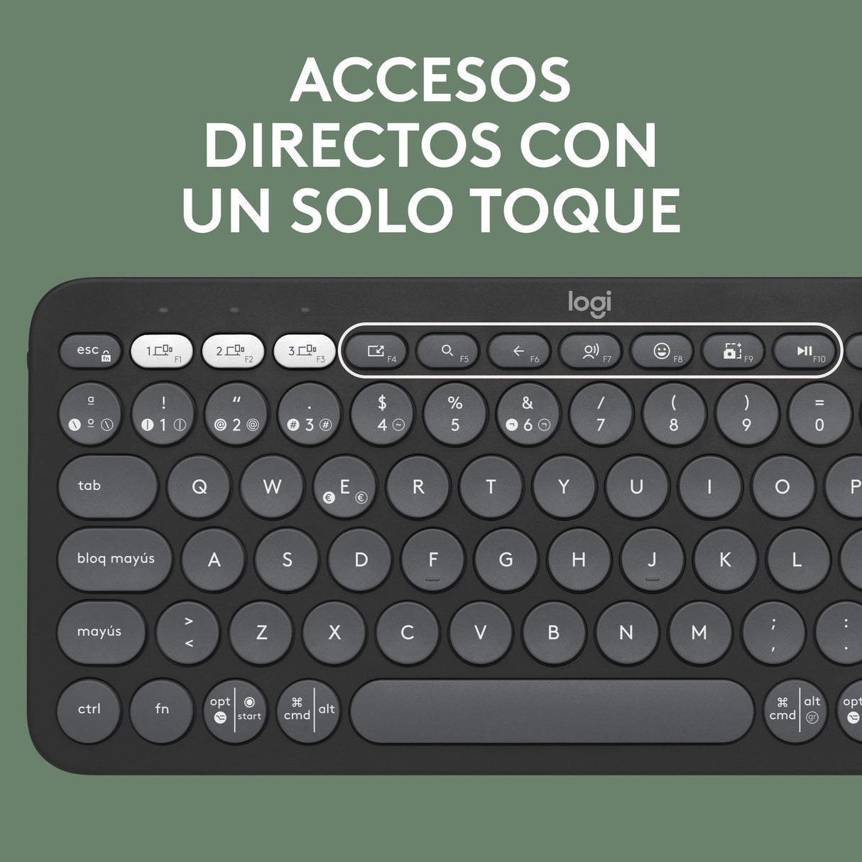 EAN 5099206115651 - Logitech 920-012227 teclado Ratón incluido Universal RF Wireless + Bluetooth QWERTY Español Grafito imagen 16