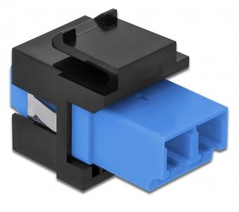 Keystone Modul Lc Duplex Buchse Zu Lc Duplex Buchse Blau Schwarz