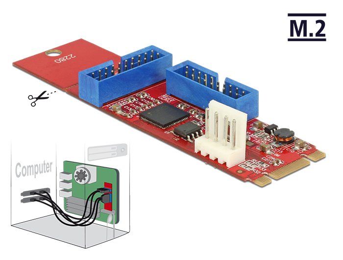 EAN 4043619628438 - DeLOCK 62843 tarjeta y adaptador de interfaz Interno USB 3.2 Gen 1 (3.1 Gen 1) imagen 4