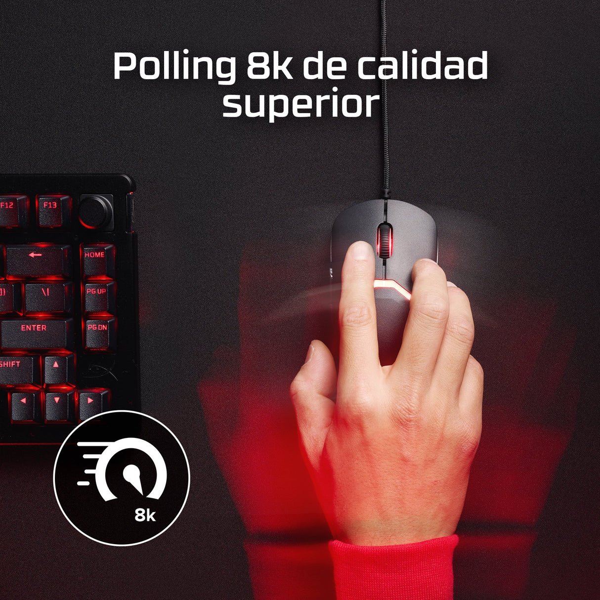 EAN 0198415001641 - HyperX Pulsefire Saga Wired Gaming Mouse ratón Juego Ambidextro USB tipo A Óptico 3200 DPI imagen 11
